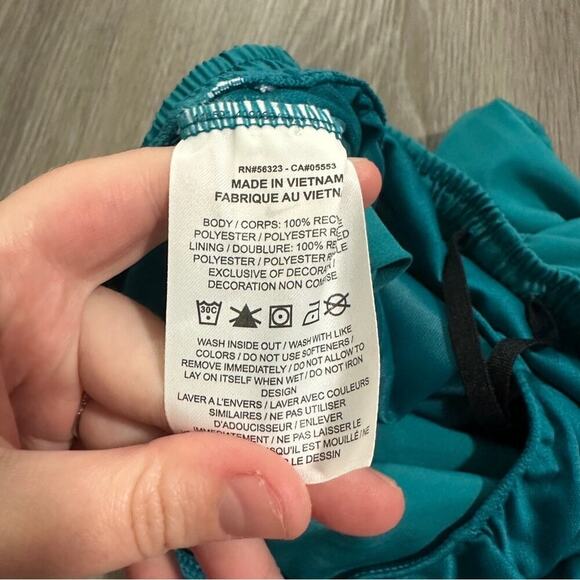 Nike‎ Men's Teal Blue Large Swoosh Dri Fit Running Activewear Shorts Size S - Picture 6 of 10